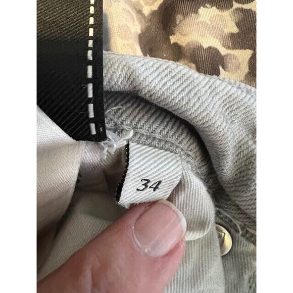 7 For All Mankind Jeans Men's 34x32 Gray Paxtyn Tapered Light Wash - Picture 7 of 9